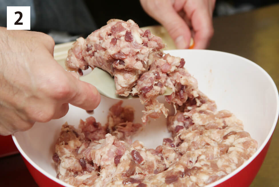 アグー豚肉のパテ・ド・カンパーニュの作り方2